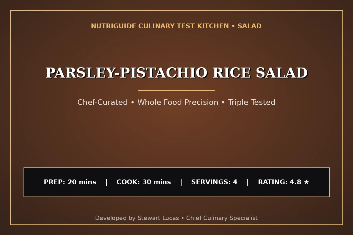 Parsley-Pistachio Rice Salad