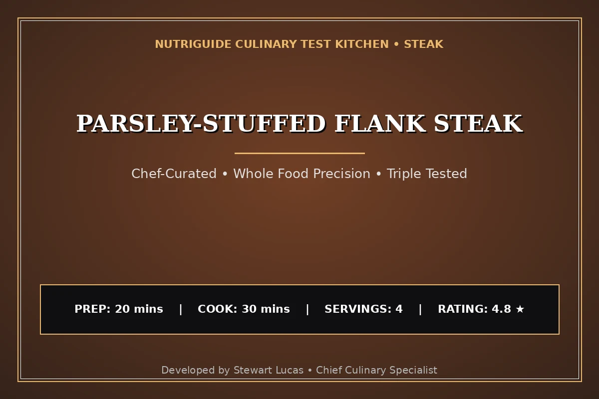 Parsley-Stuffed Flank Steak