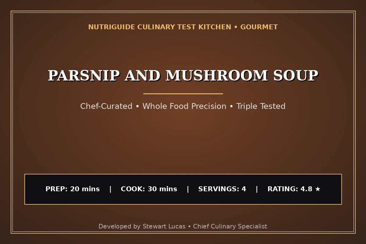 Parsnip And Mushroom Soup