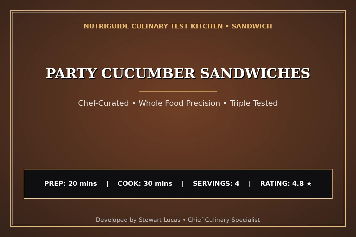 Party Cucumber Sandwiches