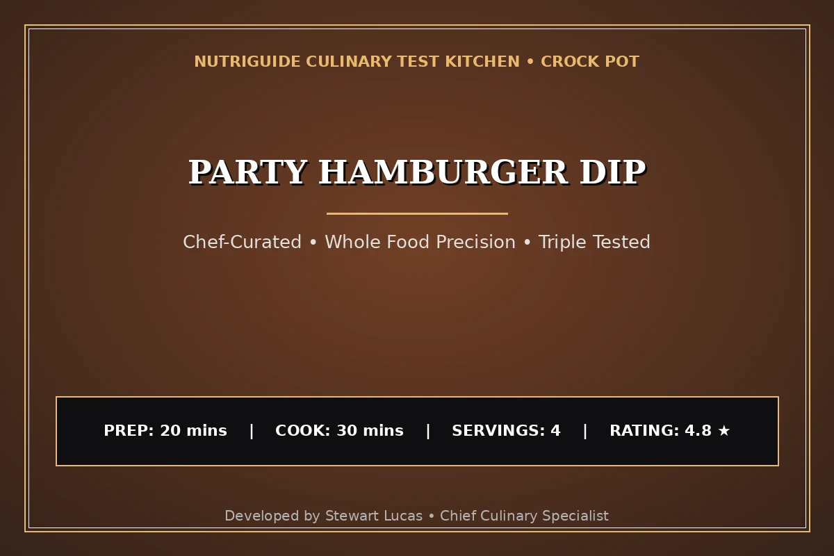 Party Hamburger Dip