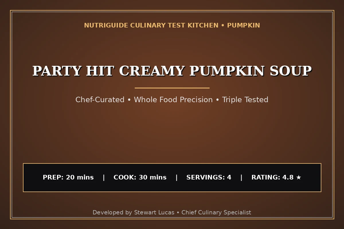 Party Hit Creamy Pumpkin Soup