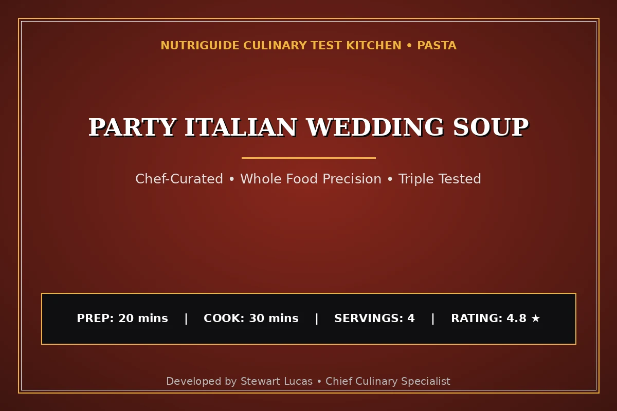 Party Italian Wedding Soup