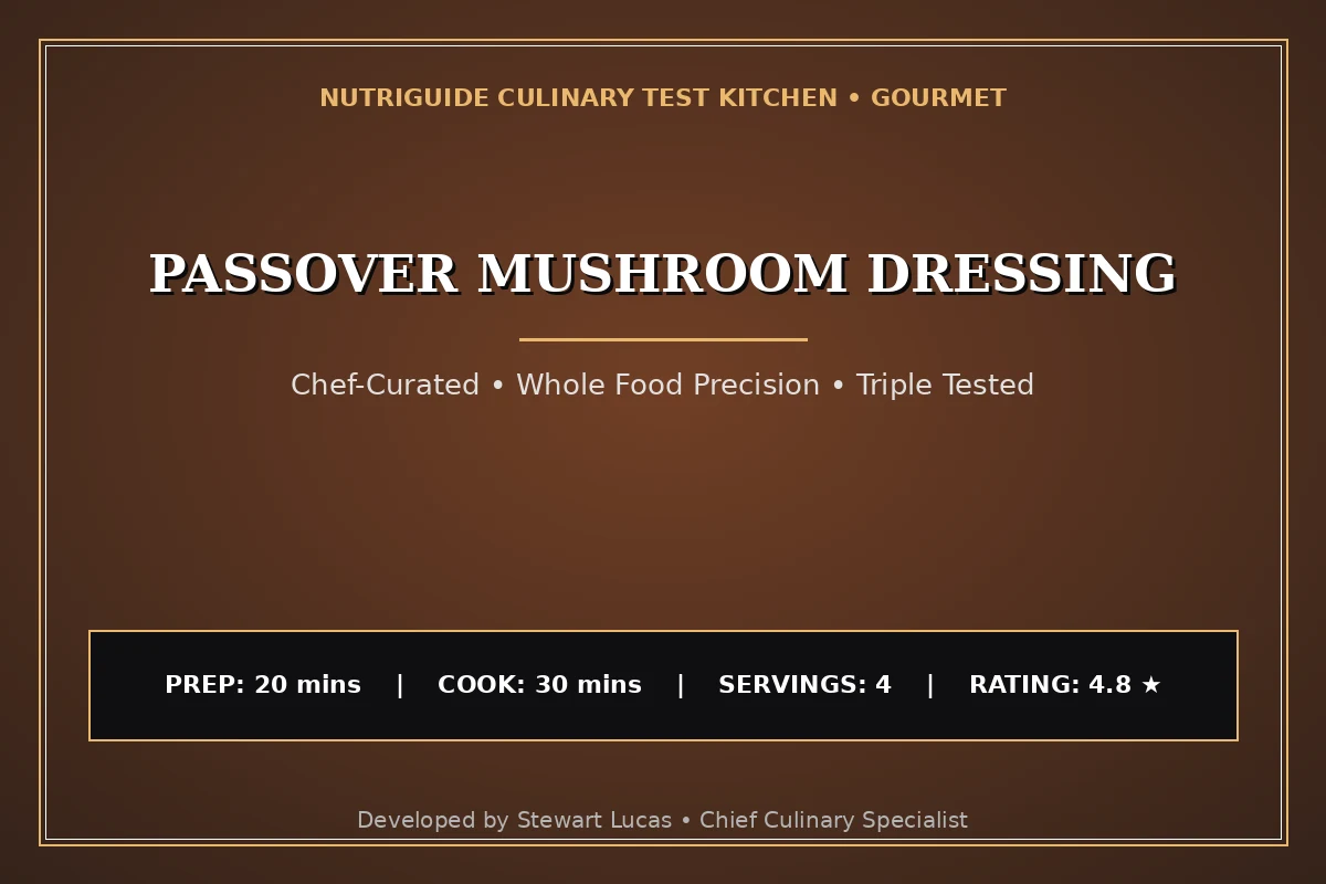 Passover Mushroom Dressing