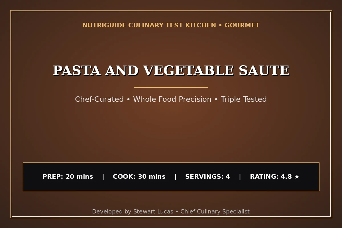 Pasta And Vegetable Saute