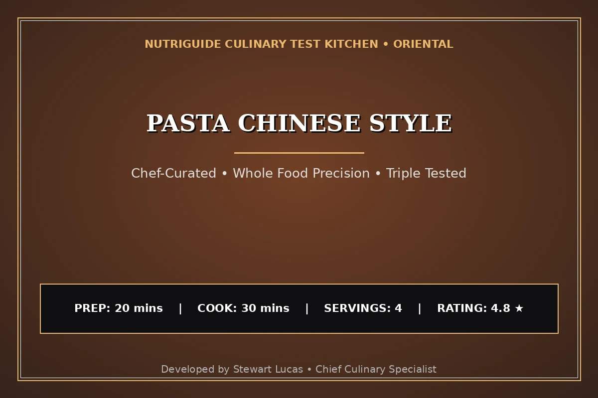Pasta Chinese Style