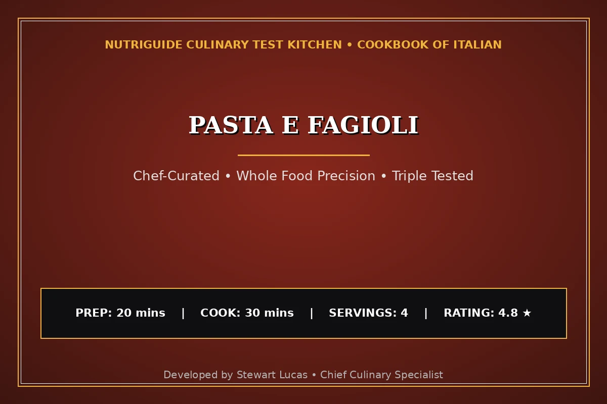 Pasta E Fagioli