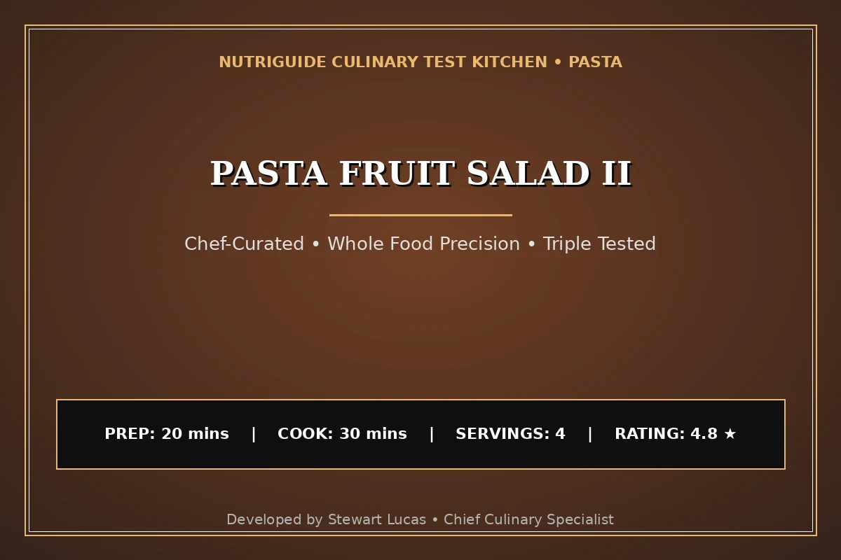 Pasta Fruit Salad Ii