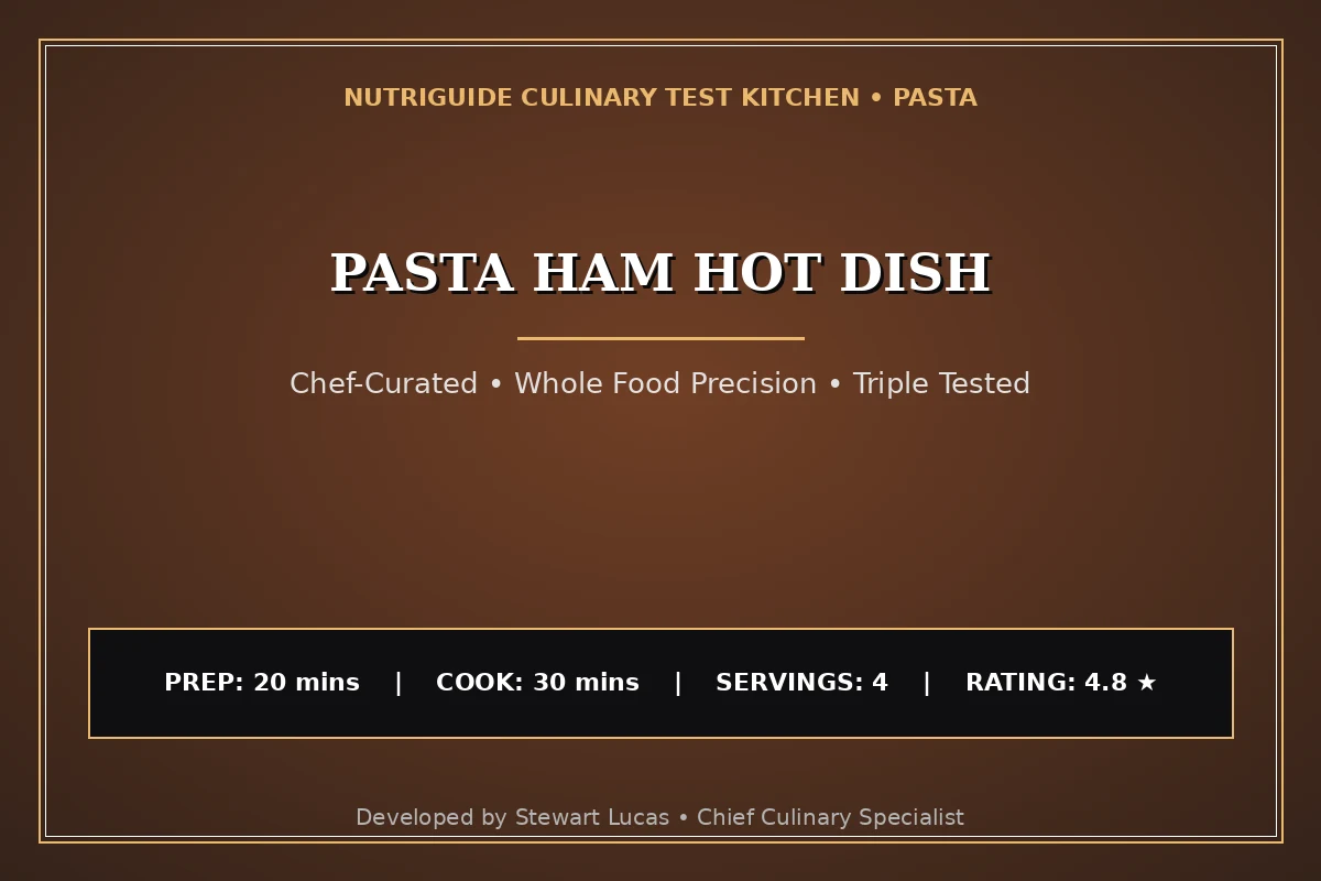 Pasta Ham Hot Dish