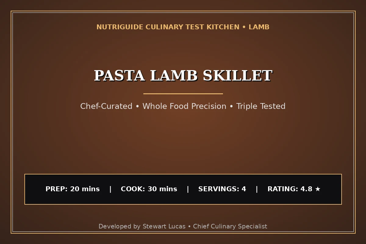 Pasta Lamb Skillet