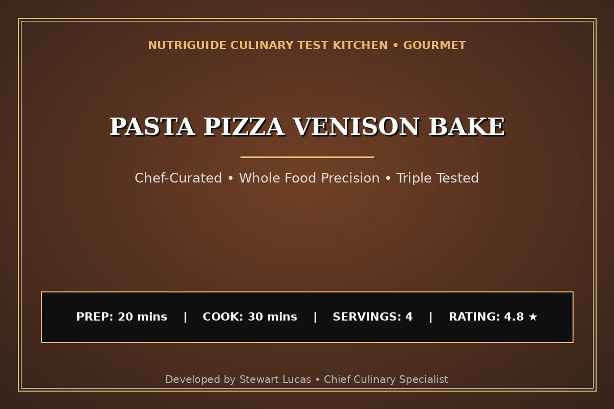 Pasta Pizza Venison Bake