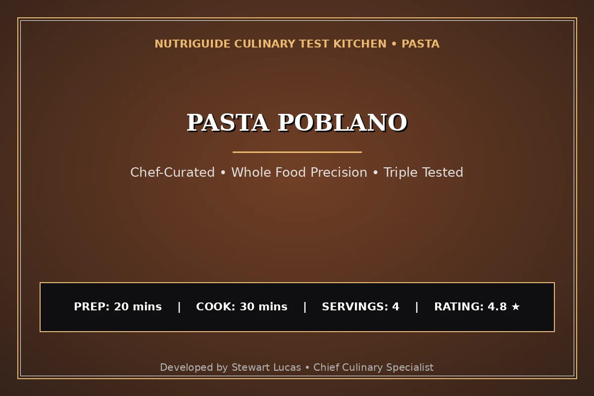 Pasta Poblano