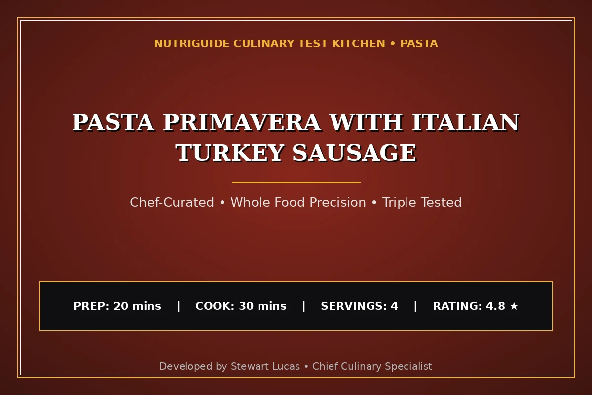 Pasta Primavera With Italian Turkey Sausage