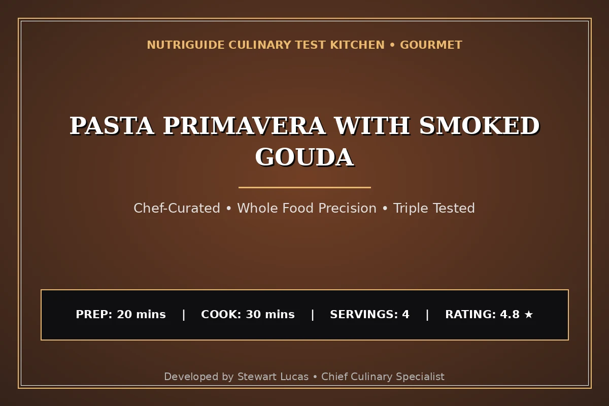 Pasta Primavera With Smoked Gouda