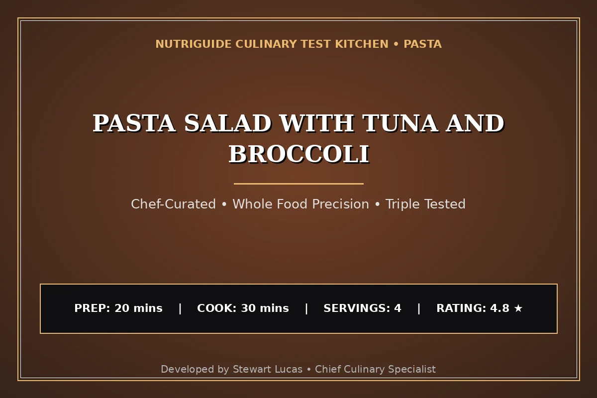Pasta Salad With Tuna And Broccoli