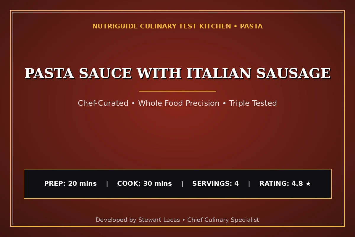 Pasta Sauce With Italian Sausage