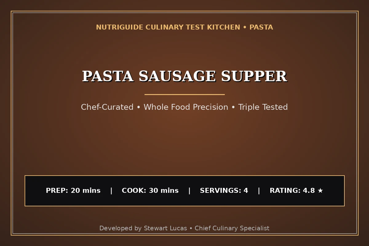 Pasta Sausage Supper