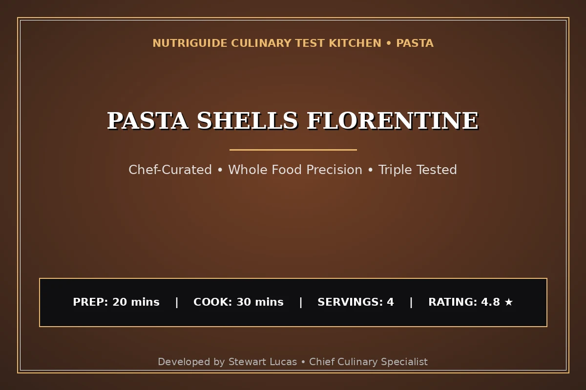 Pasta Shells Florentine