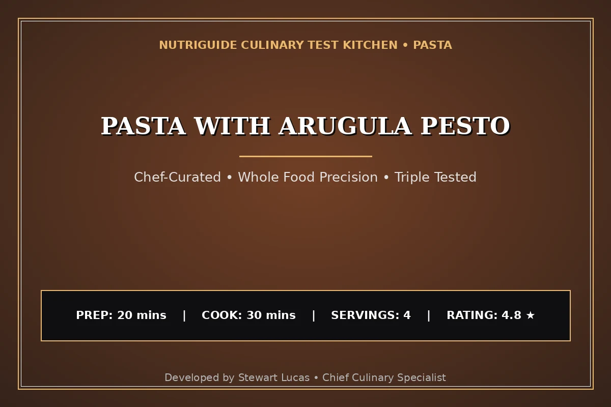 Pasta With Arugula Pesto