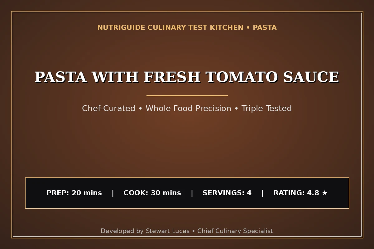 Pasta With Fresh Tomato Sauce