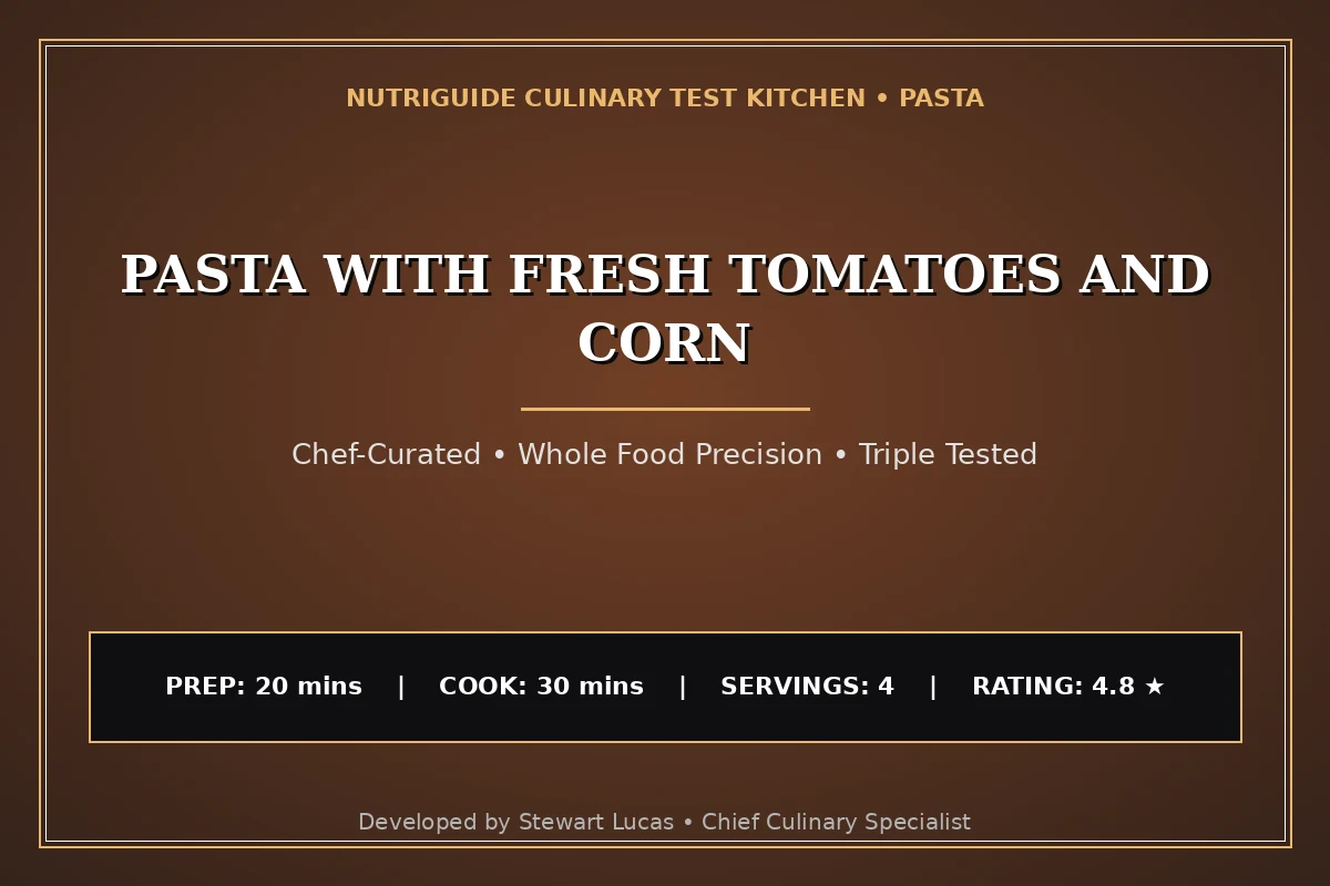 Pasta With Fresh Tomatoes And Corn