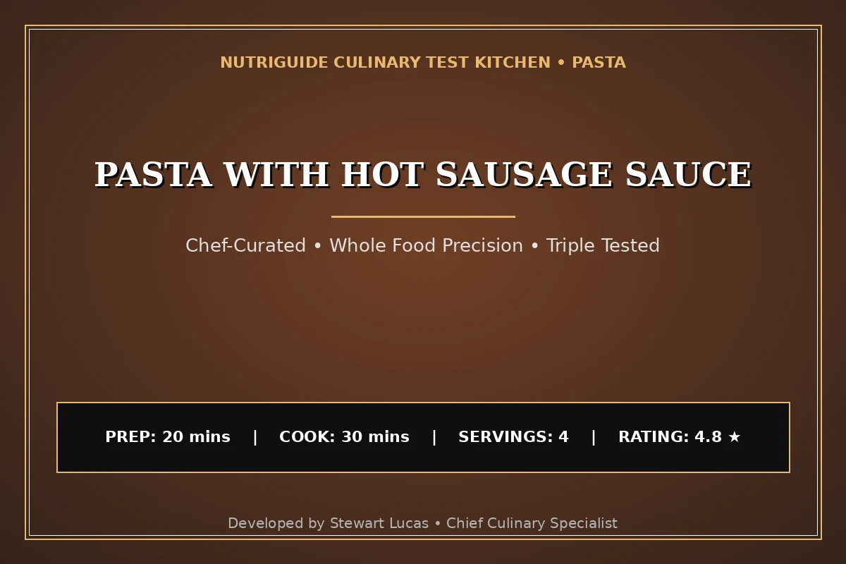 Pasta With Hot Sausage Sauce