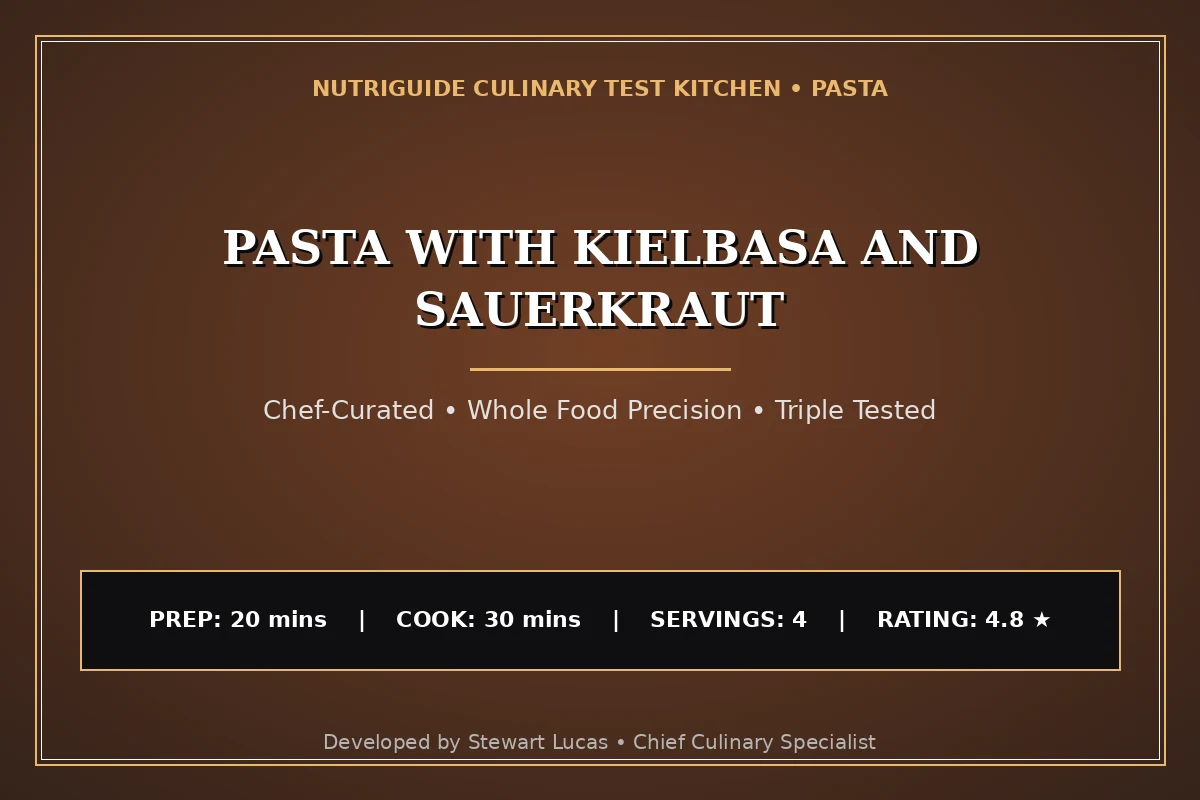 Pasta With Kielbasa And Sauerkraut