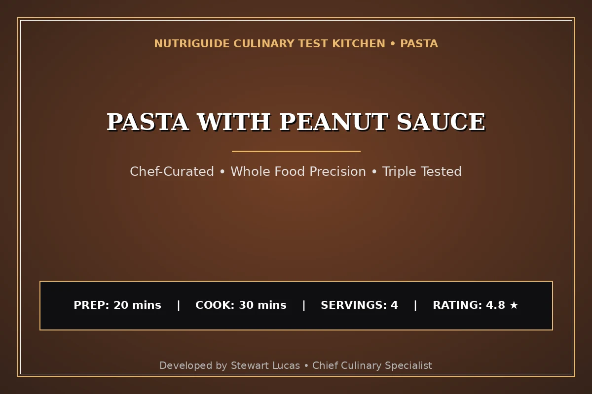 Pasta With Peanut Sauce