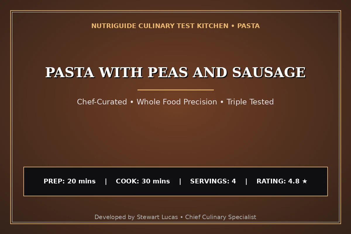 Pasta With Peas And Sausage