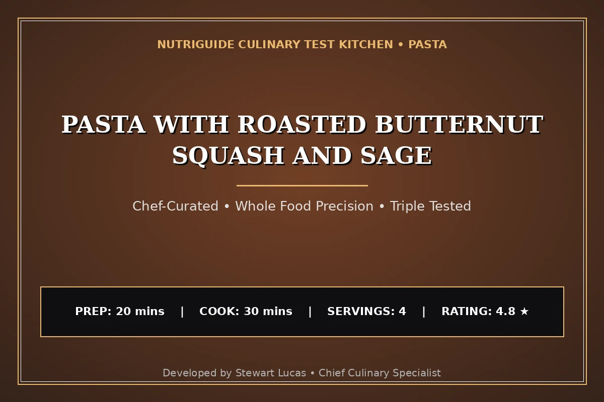 Pasta With Roasted Butternut Squash And Sage