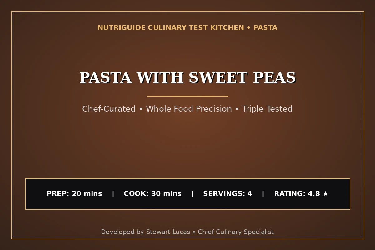 Pasta With Sweet Peas