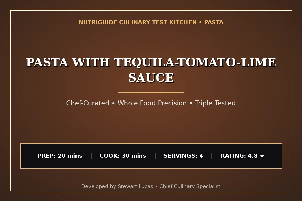 Pasta With Tequila-Tomato-Lime Sauce