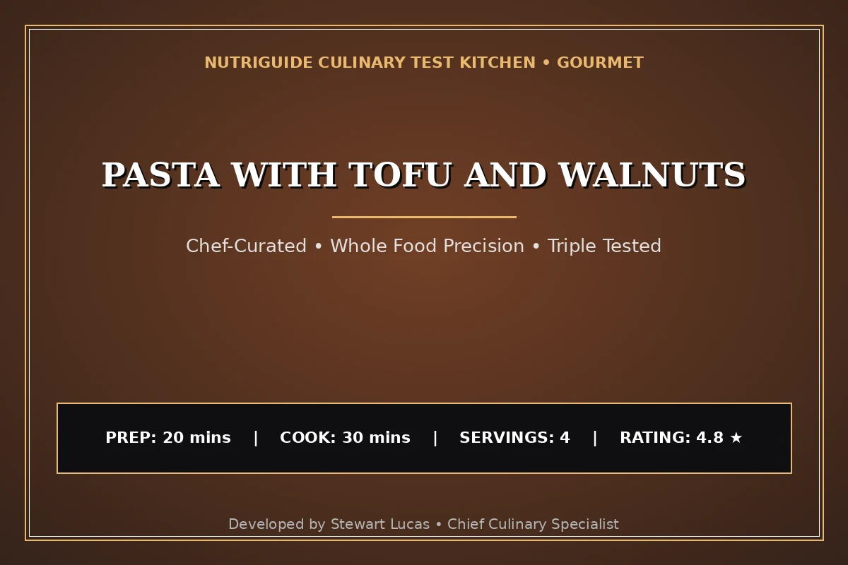 Pasta With Tofu And Walnuts