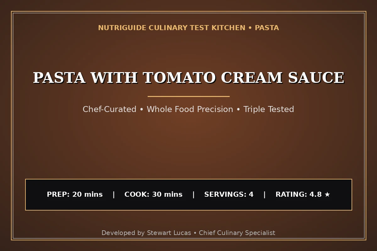Pasta With Tomato Cream Sauce