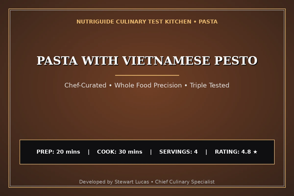 Pasta With Vietnamese Pesto