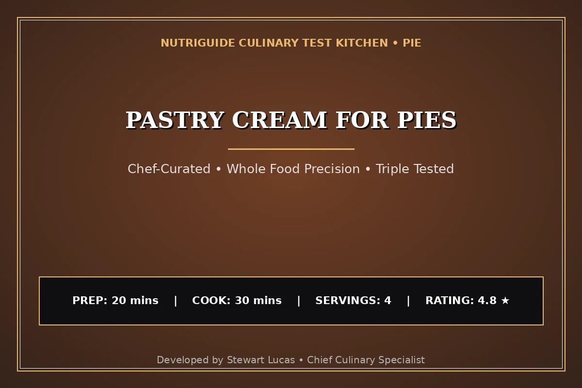 Pastry Cream For Pies