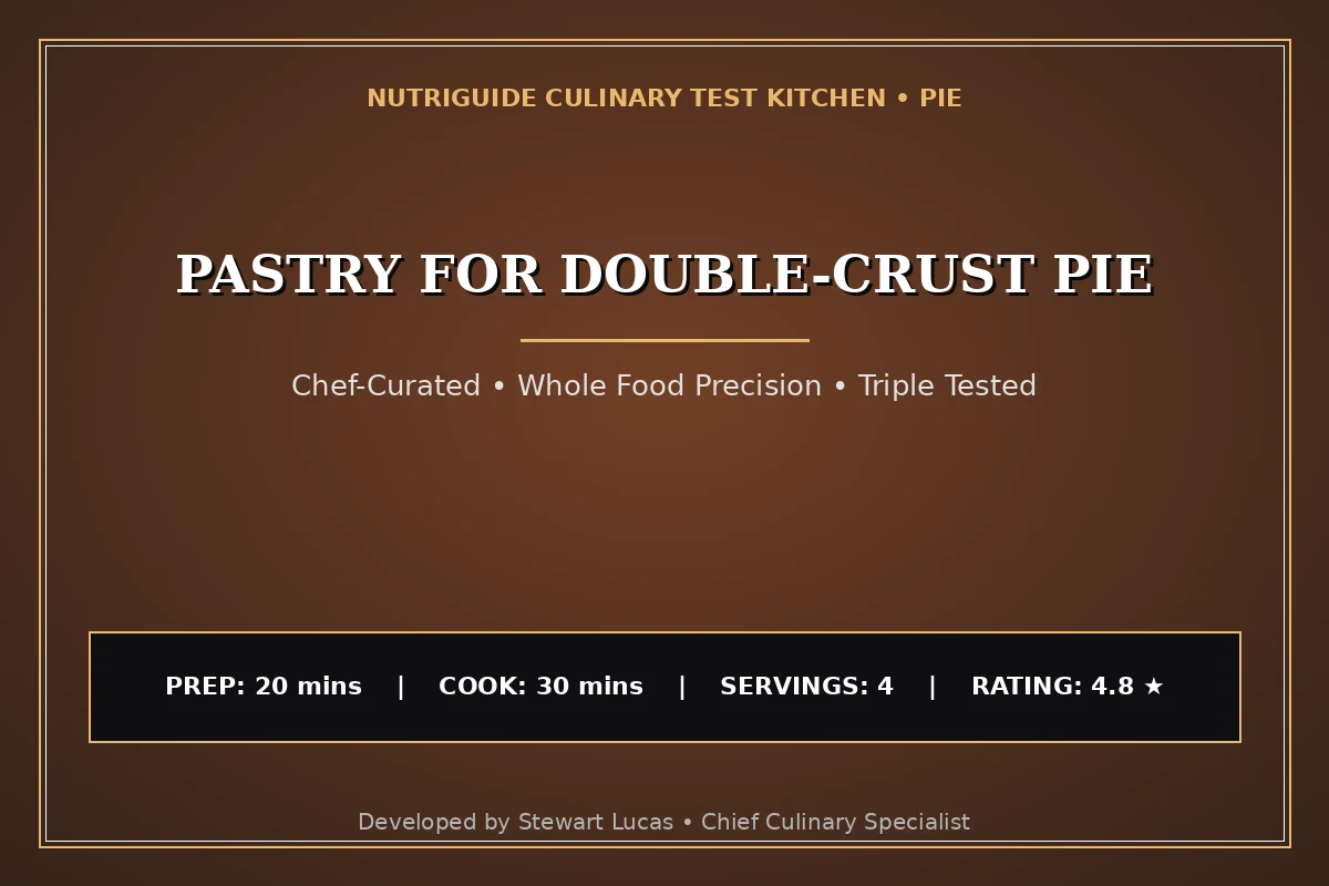 Pastry For Double-Crust Pie