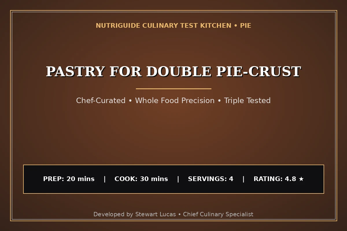 Pastry For Double Pie-Crust