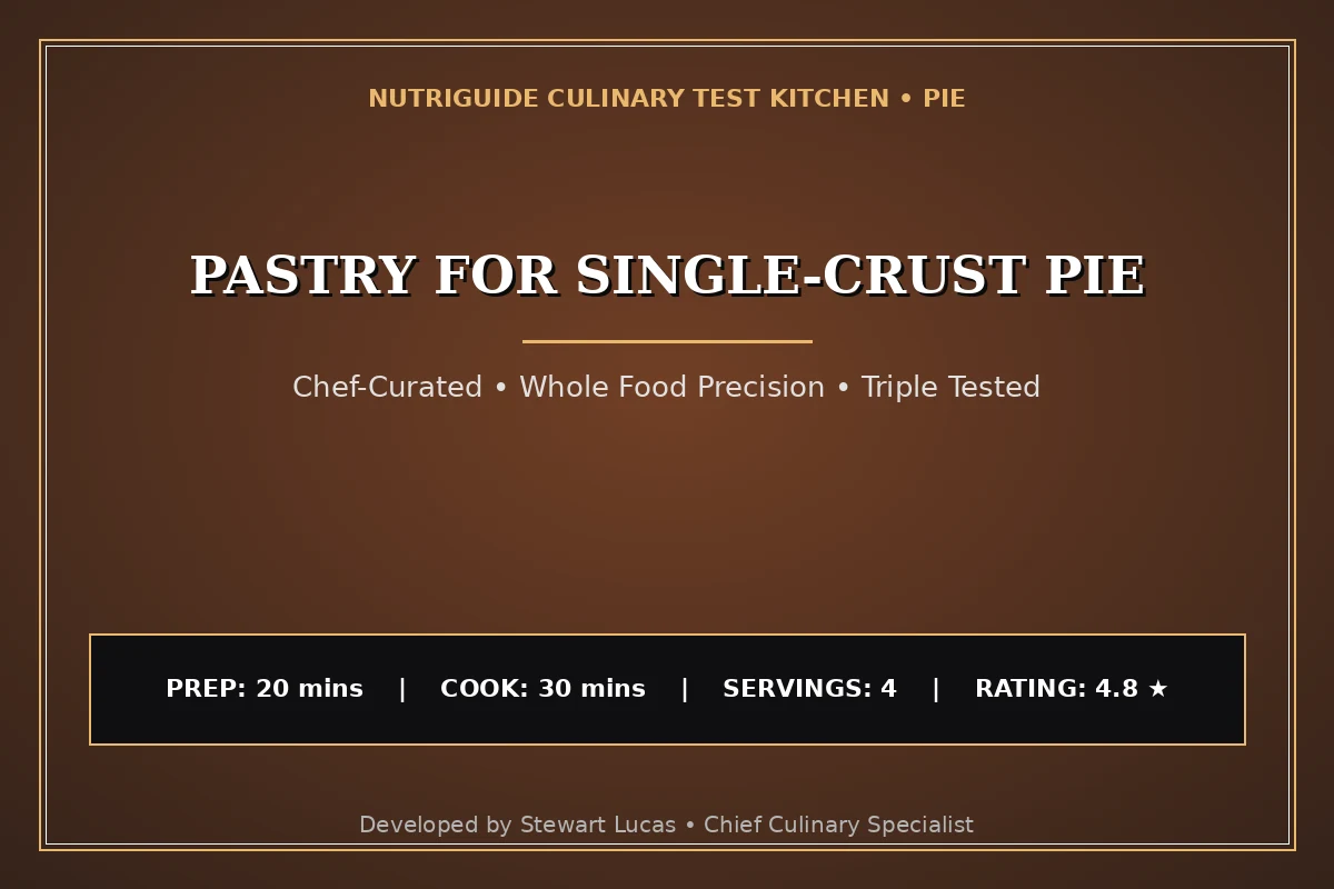 Pastry For Single-Crust Pie