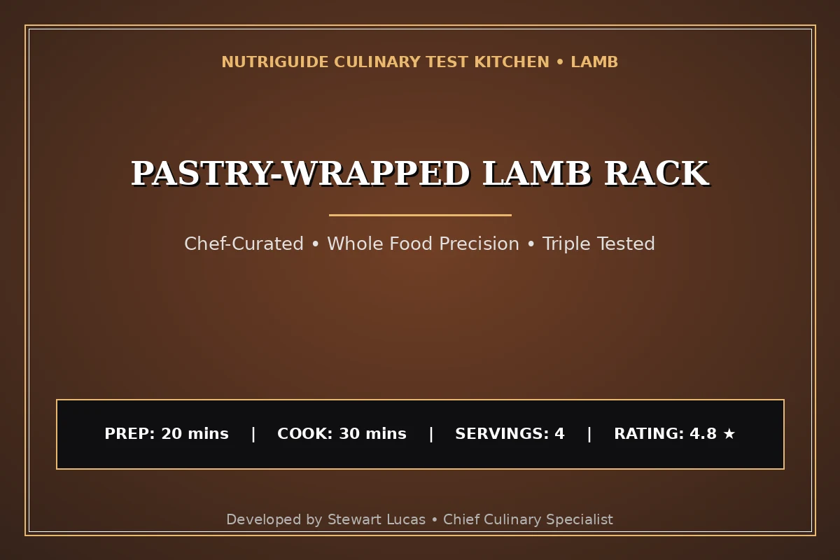 Pastry-Wrapped Lamb Rack
