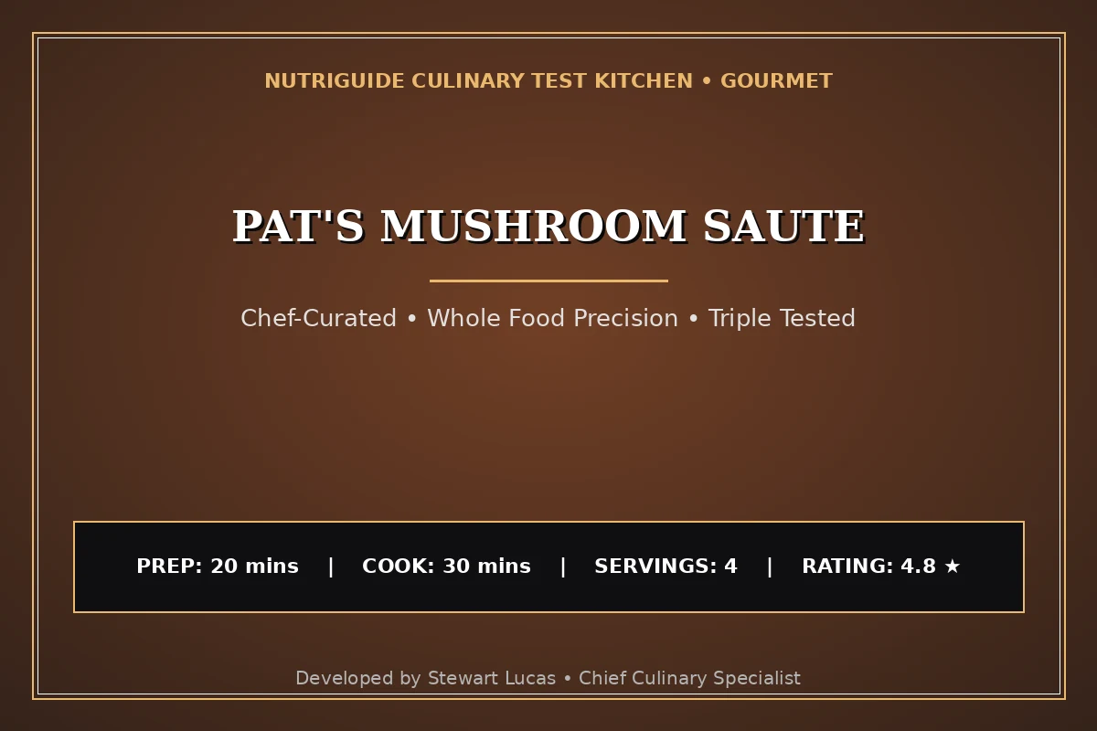 Pat'S Mushroom Saute
