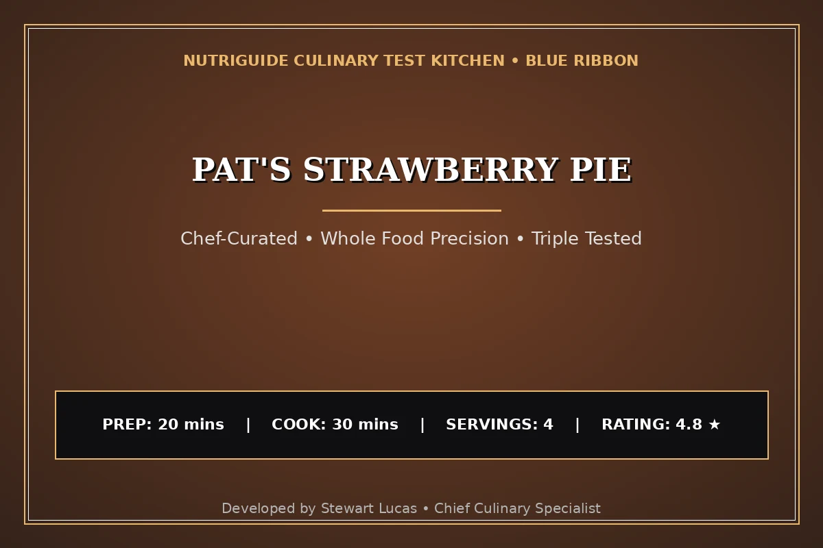 Pat'S Strawberry Pie