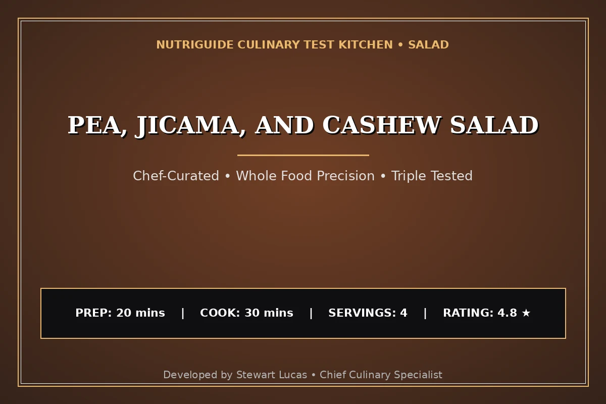 Pea, Jicama, And Cashew Salad