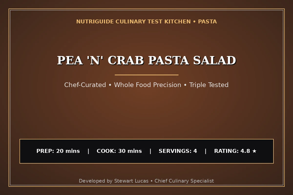 Pea 'N' Crab Pasta Salad