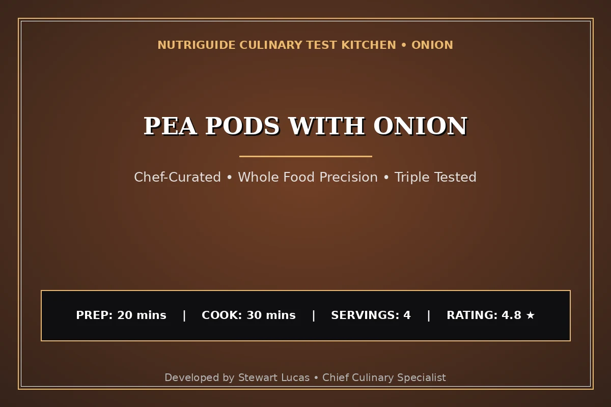 Pea Pods With Onion