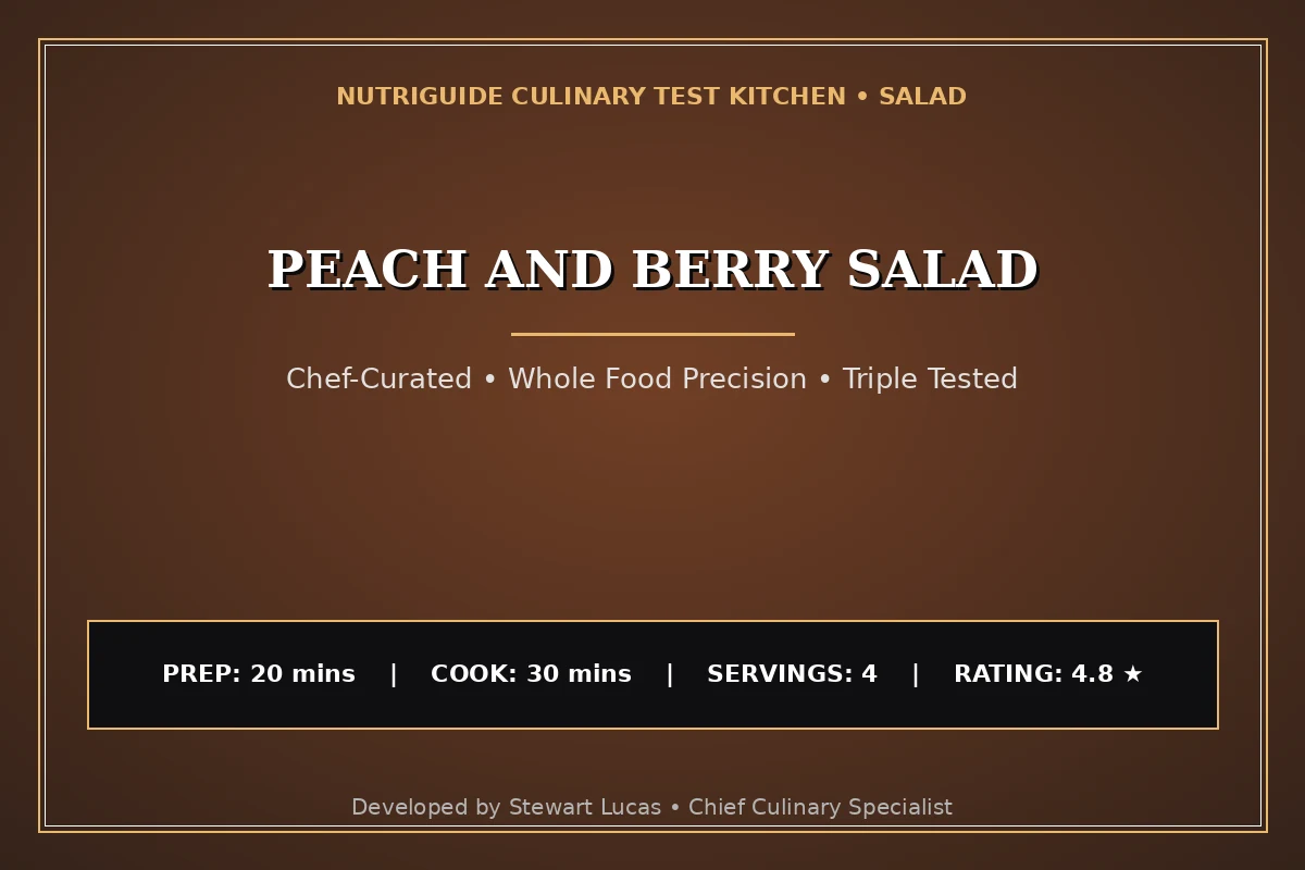 Peach And Berry Salad