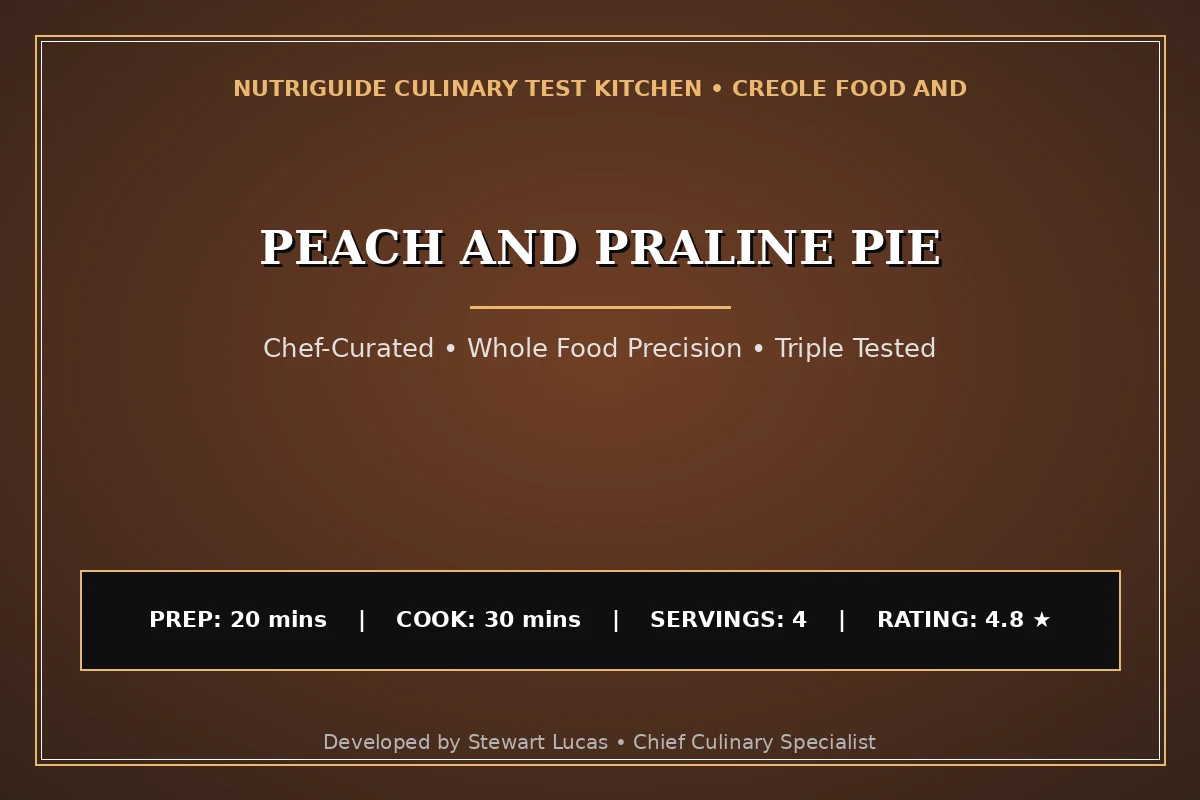 Peach And Praline Pie