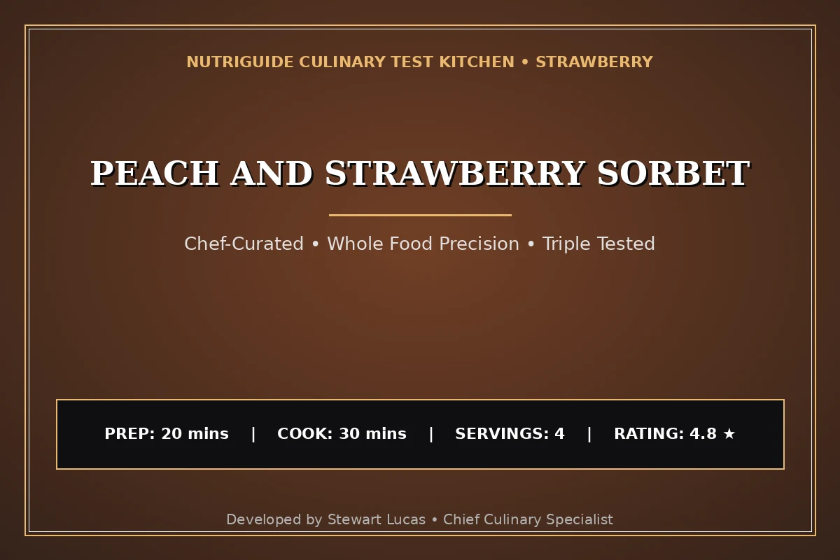 Peach And Strawberry Sorbet