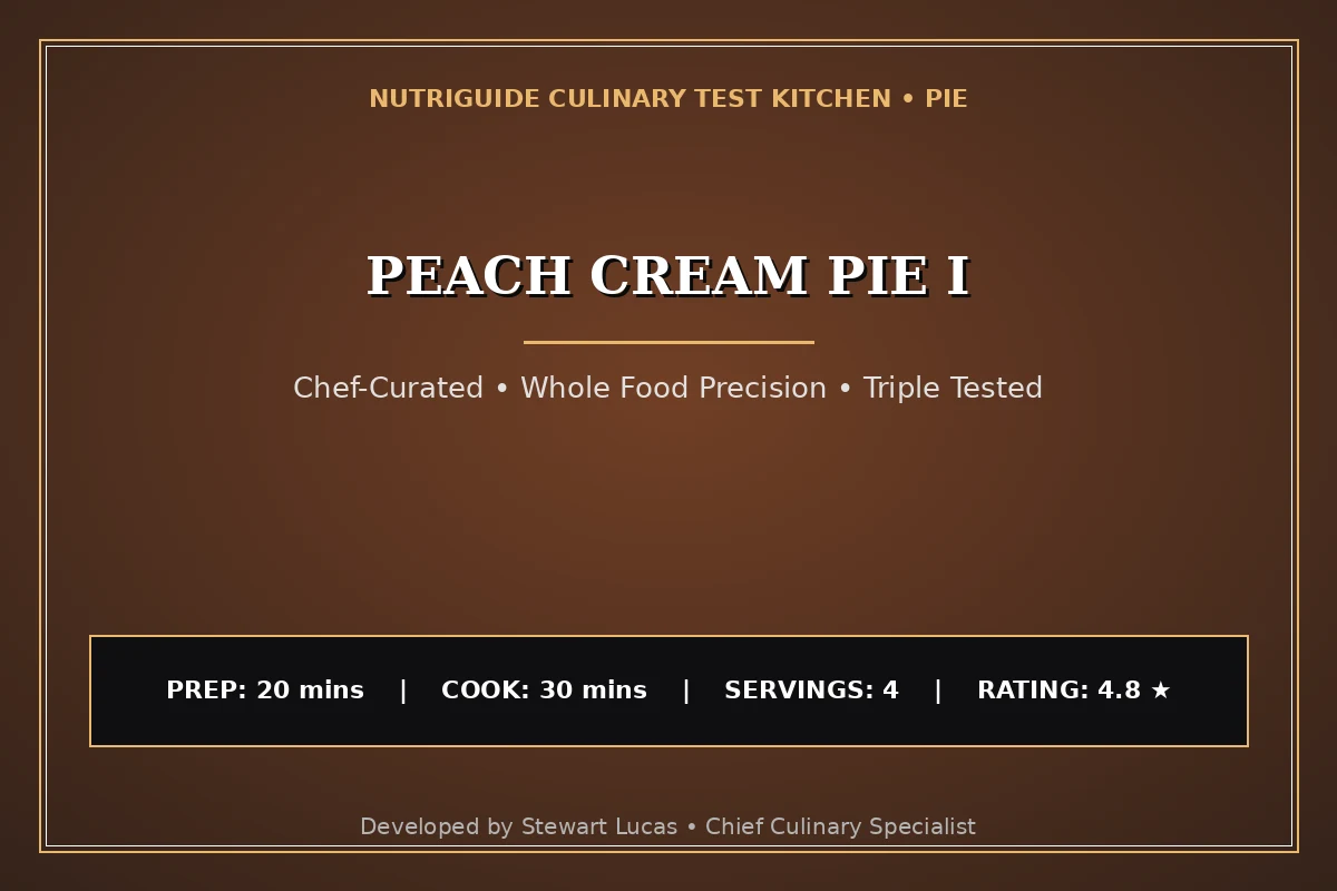 Peach Cream Pie I