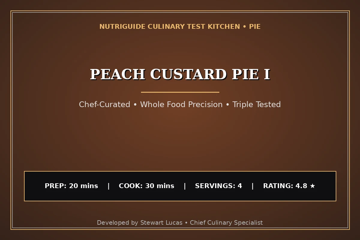 Peach Custard Pie I